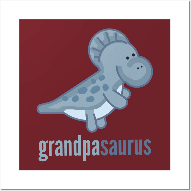 Grandpasaurus Shirt Family Dinosaur Shirt Set Wall Art by DoggyStyles